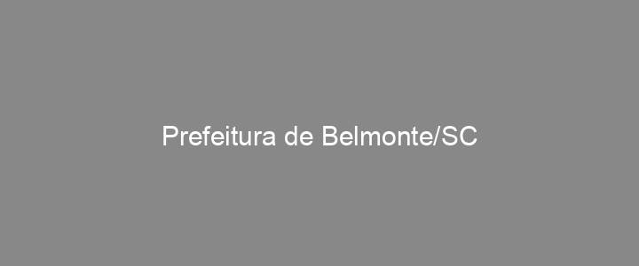 Provas Anteriores Prefeitura de Belmonte/SC